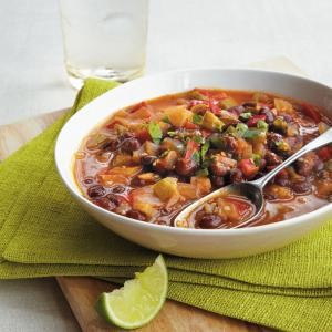 Caribbean black bean soup