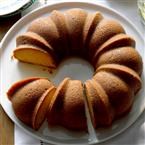 Caribbean coconut rum cake