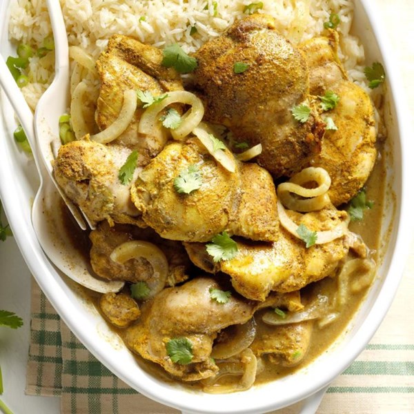 Caribbean curried chicken