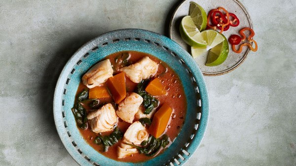 Caribbean fish-and-pumpkin stew