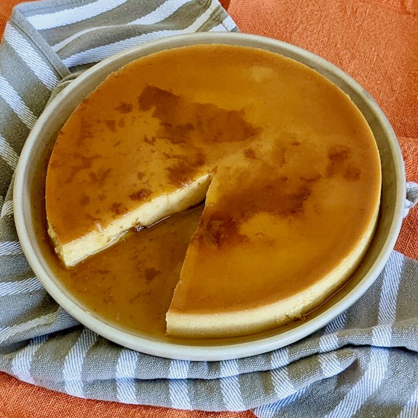 Caribbean flan 