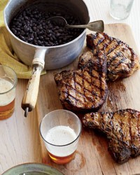 Caribbean jerk pork chops