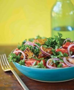 Caribbean kale salad