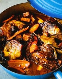 Caribbean lamb shanks