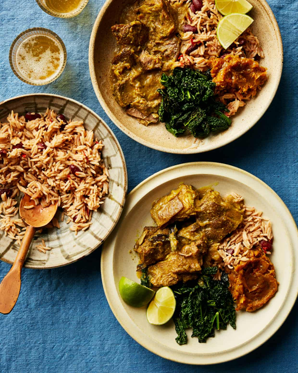 Caribbean mutton curry