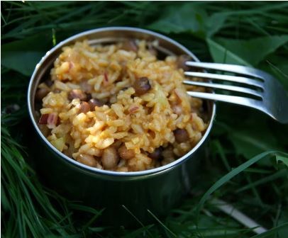 Caribbean pigeon pea salad