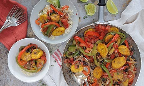 Caribbean plantain curry