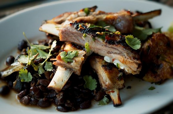 Caribbean ribs with Norman Van Aken's classic sour orange mojo