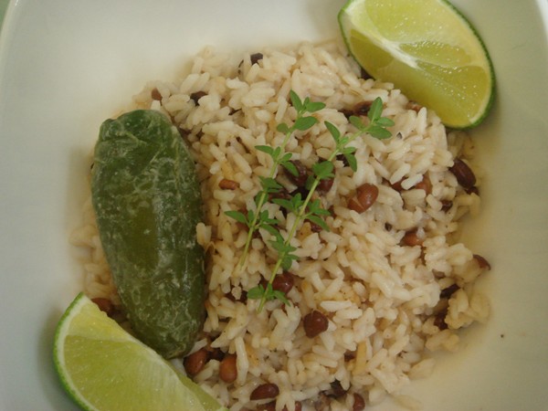 Caribbean rice and beans