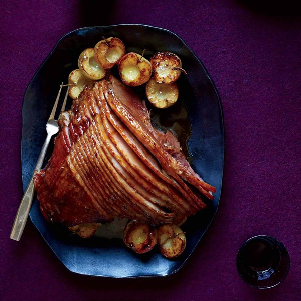 Carla Hall's spiced cider-glazed ham