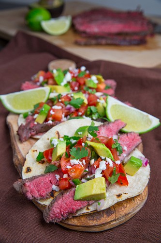 Carne asada tacos