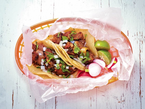 Carnitas taco from 'Tacolicious' (Cook the Book)