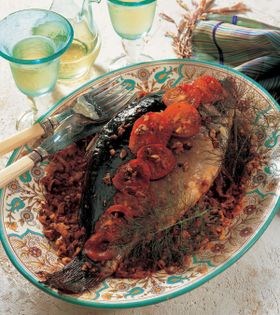 Carp with walnut stuffing
