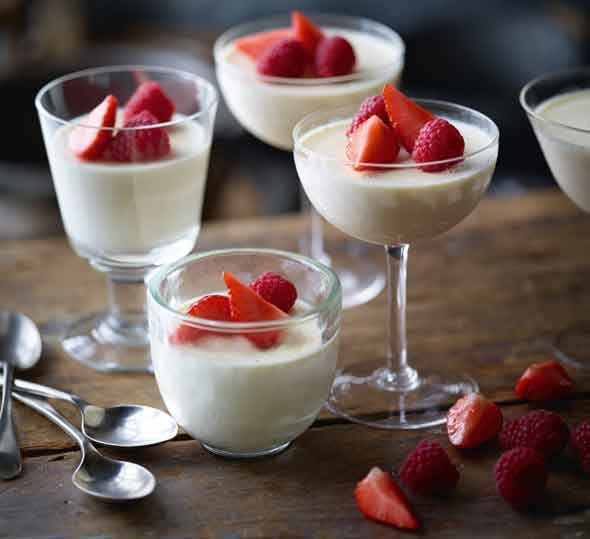 Carrageen panna cotta