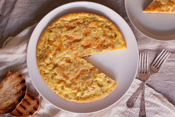 Carrara-style frittata with lardo (Frittata di lardo alla Carrarina)