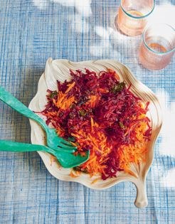 Carrot & beetroot with tarka