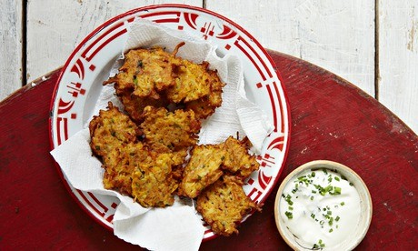 Carrot & butternut fritters