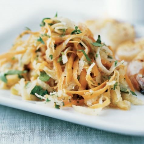 Carrot & jicama salad with lime vinaigrette 