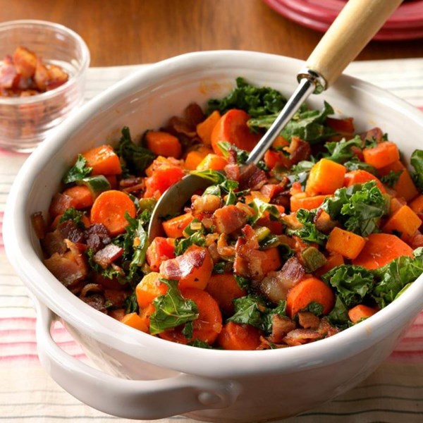 Carrot & kale vegetable saute 