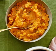 Carrot & swede mash with brown butter & thyme