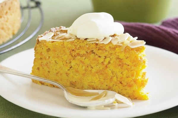 Carrot, almond and orange cake