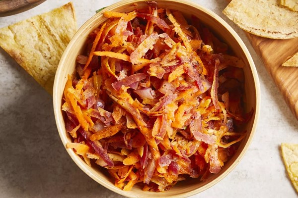 Carrot-ancho chile salsa 
