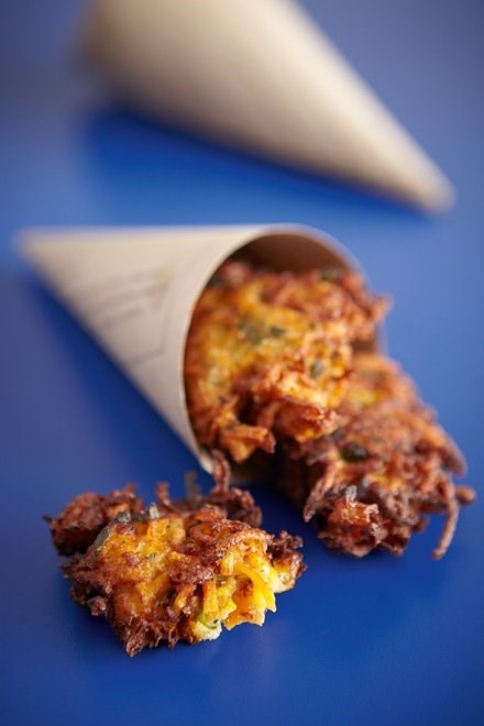 Carrot and butternut fritters