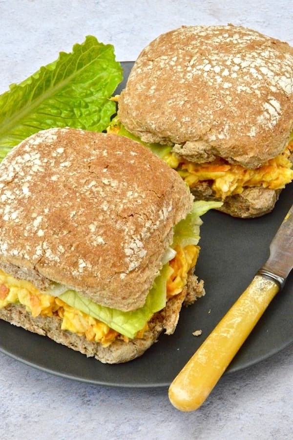 Carrot and cheese sandwich filling