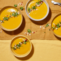 Carrot and coconut soup