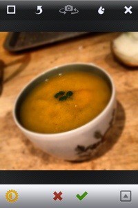 Carrot and coriander soup