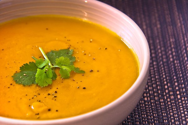 Carrot and coriander soup