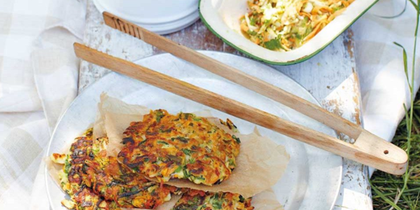 Carrot and courgette patties