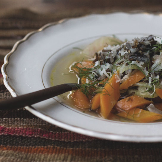 Carrot and fennel soup