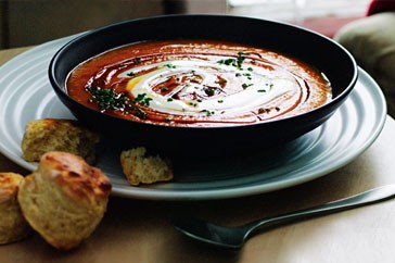 Carrot and maple syrup soup