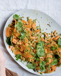 Carrot and mustard seed salad