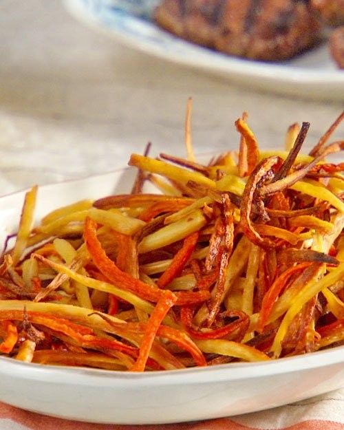 Carrot and parsnip fries