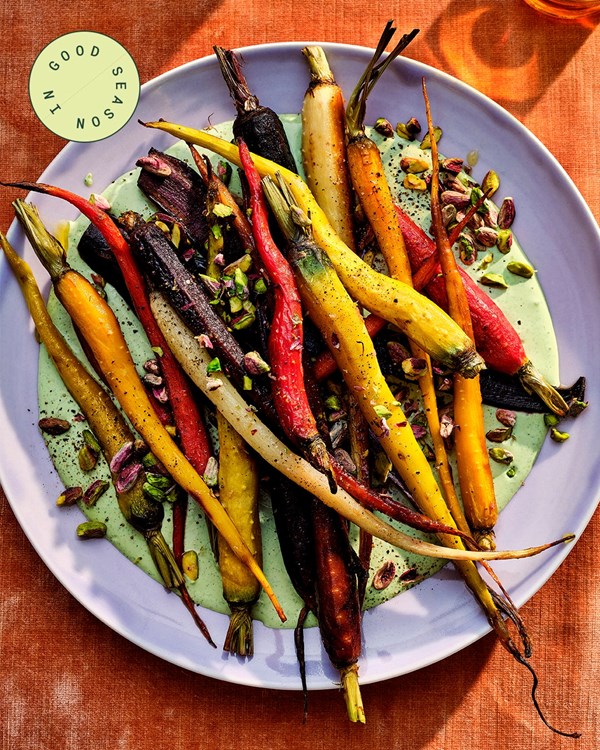 Carrot and pistachio salad