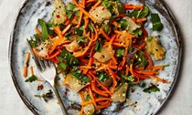 Carrot and pomelo salad