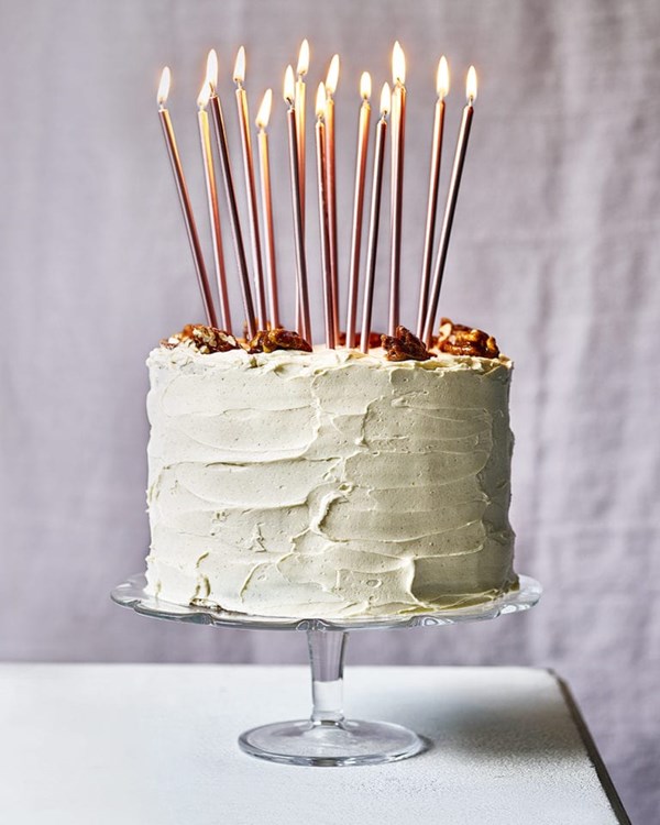 Carrot and pumpkin celebration cake