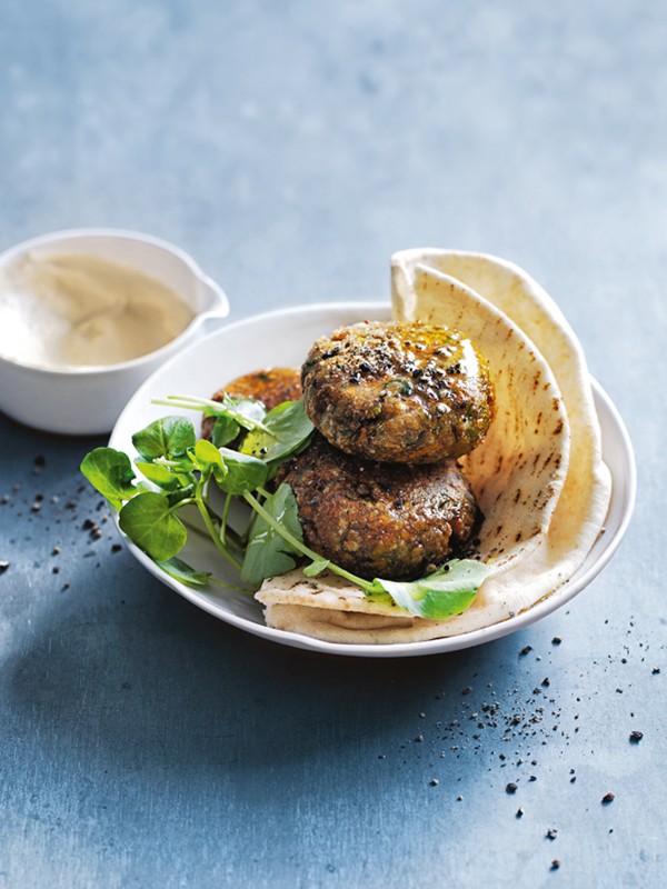 Carrot and quinoa falafels