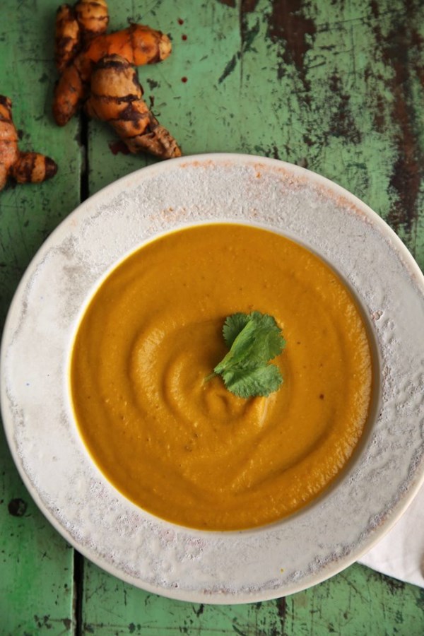 Carrot and tahini soup