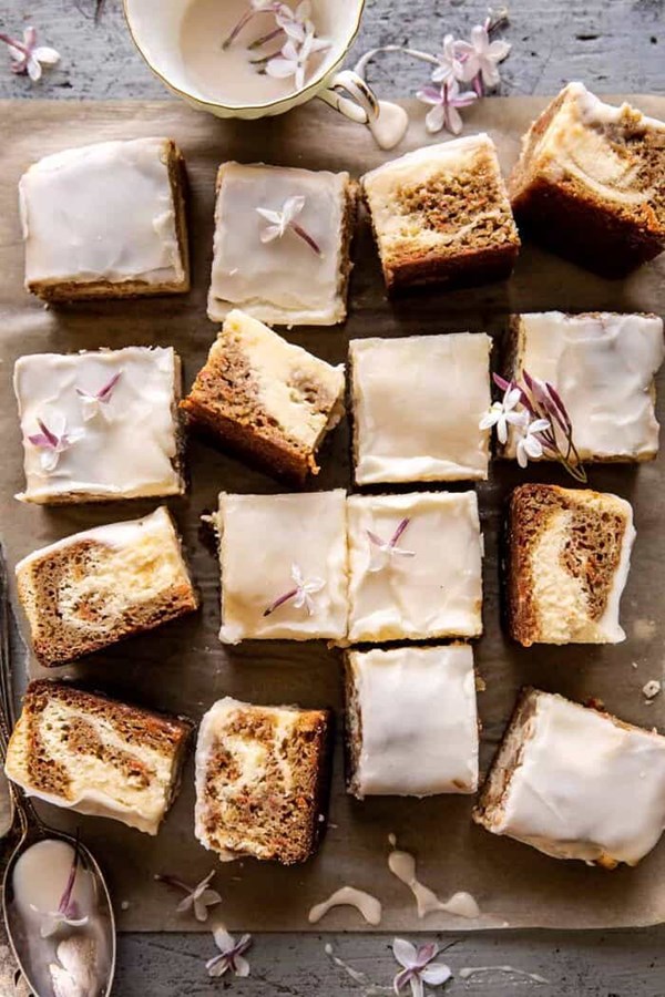 Carrot cake cheesecake bars