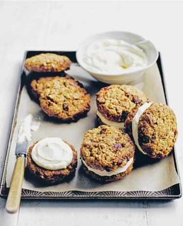 Carrot cake cookies with cream cheese frosting