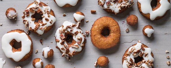 Carrot cake doughnuts