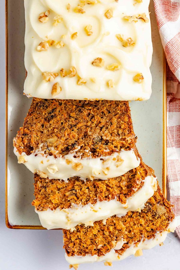 Carrot cake loaf