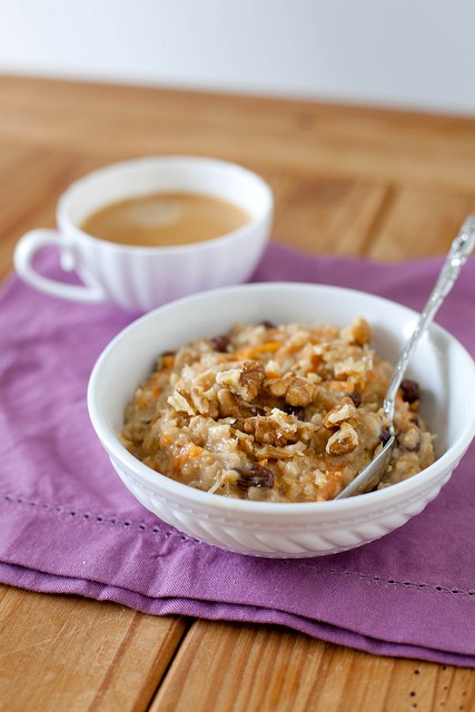 Carrot cake oatmeal