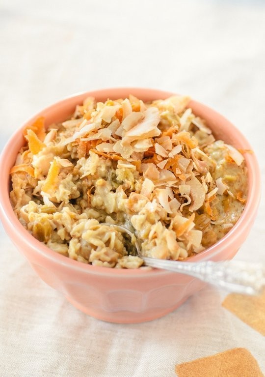 Carrot cake oatmeal