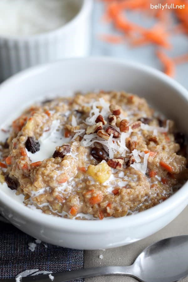 Carrot cake oatmeal