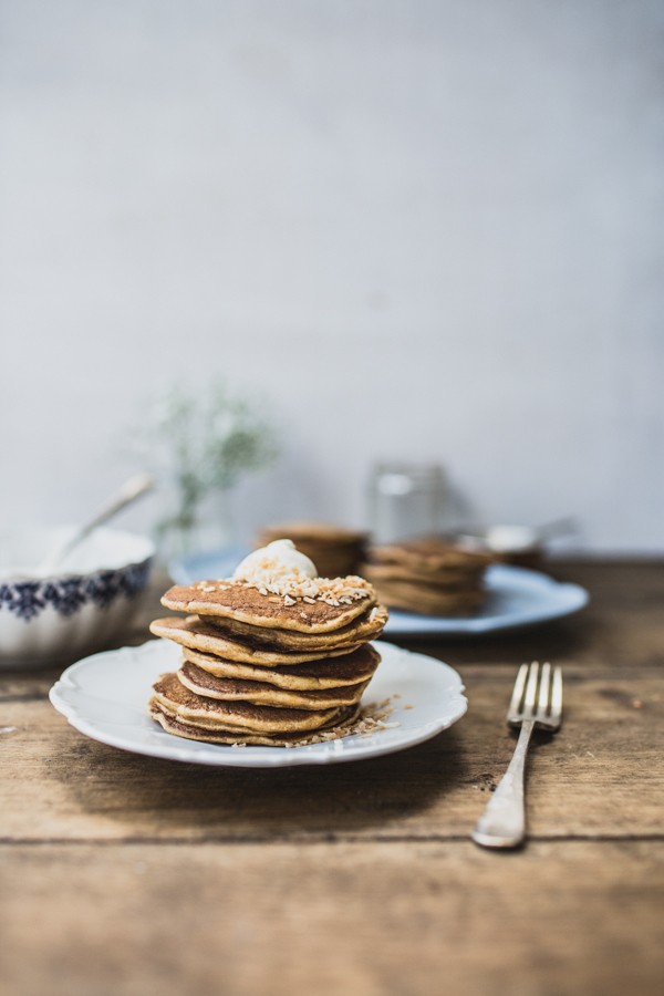 Carrot cake pancakes