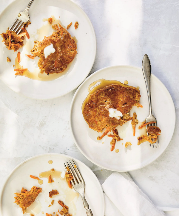 Carrot cake pancakes